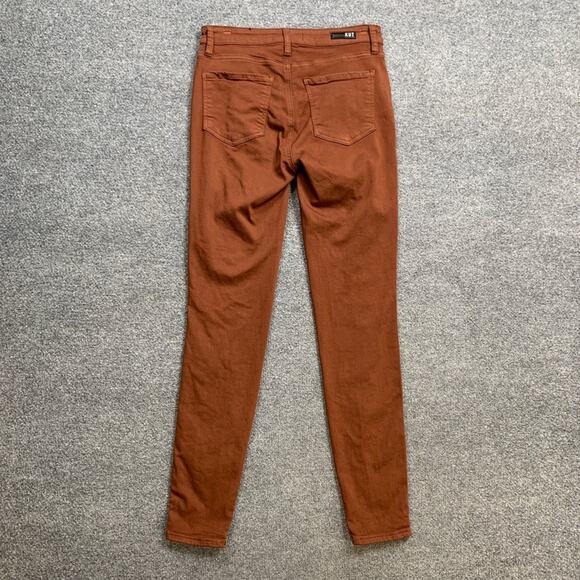 Kut From The Kloth Jeans Womens 4 Brown High Rise Mia Fab Ab Toothpick Skinny - Picture 8 of 15